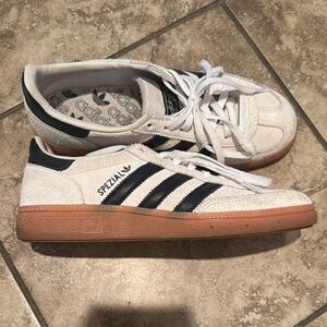 Adidas Spezial White and Black Sneakers
